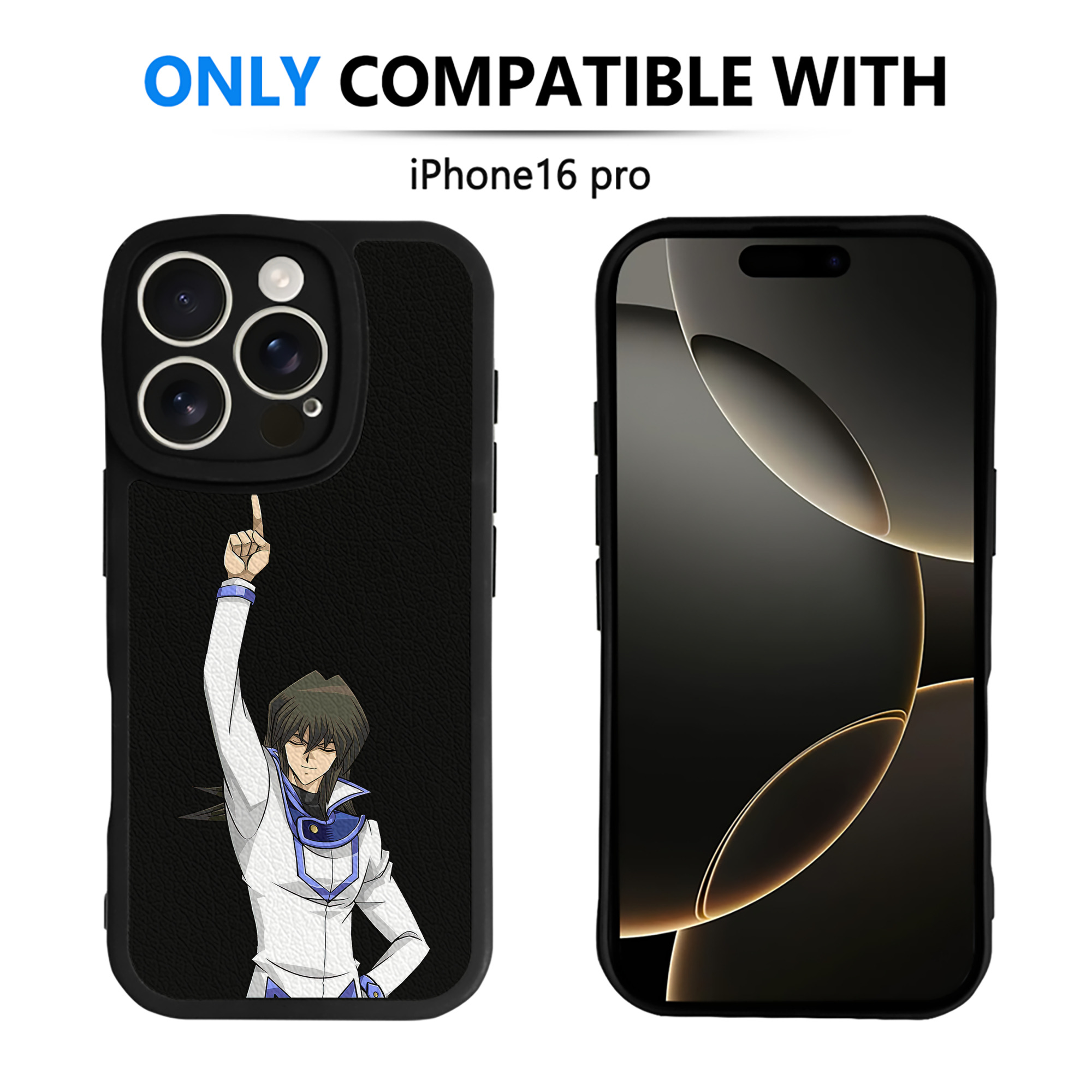 遊☆戯☆王 Yu-Gi-Oh! 【iPhone 16シリーズ対応】シリコンスマホケース（レザー調） 材質：シリコン